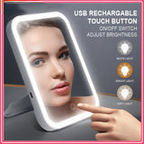 Makeup mirror with led light